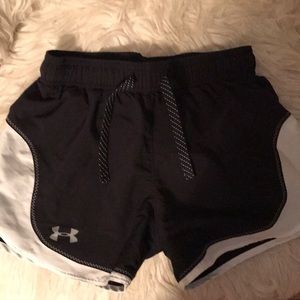 Black athletic shorts